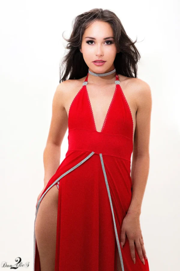 Anne ARROYO CREATIONS - ROBE PATRICIA LONGUE STRASS
